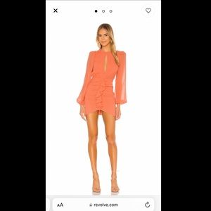 Arijana Mini Dress in Coral
